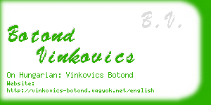 botond vinkovics business card